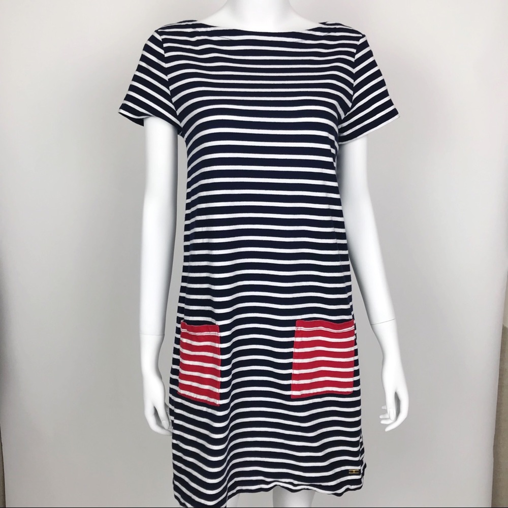 Tommy Hilfiger Signature Blue & White Stripe Dress